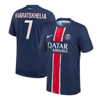 Soccer Kits Authentic KVARATSKHELIA #7 PSG Home Soccer Jersey 2024/25 Navy