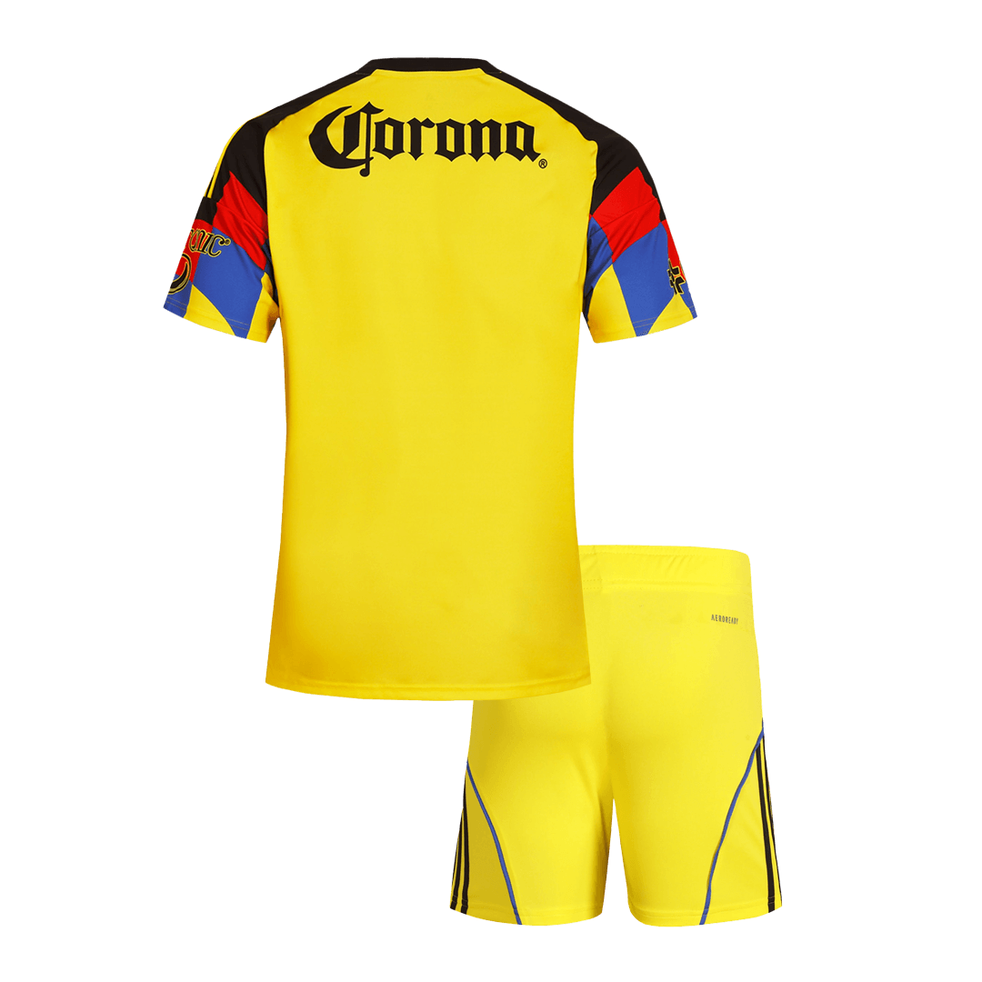 Maillot de football Kid's Club America Domicile (Maillot + Short) 2025/26 Jaune