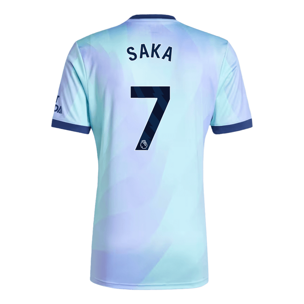 Camiseta de fútbol de visitante SAKA #7 del Arsenal 2024/25