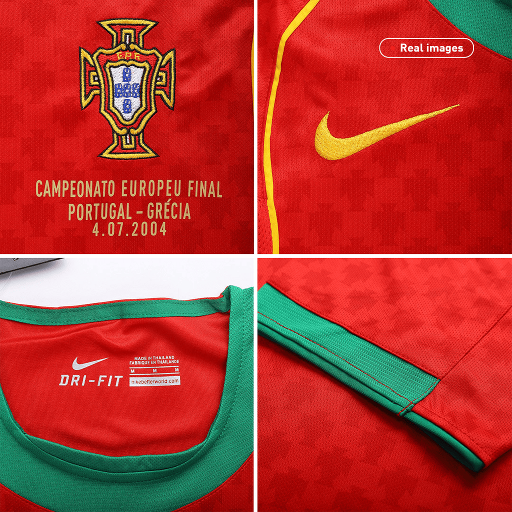 Maillot de football rétro domicile Portugal 2004 - Finale de l'Euro