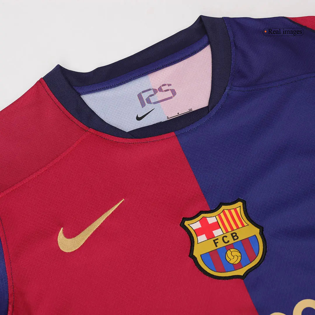 Soccer Kits Barcelona Home Long Sleeve Football Shirt 2024/25