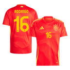 Equipaciones de fútbol RODRIGO #16 España Camiseta de fútbol local Eurocopa 2024