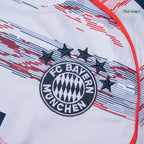 Maillot de football extérieur Bayern Munich 2025/26 pour enfant (maillot, short, chaussettes) Blanc