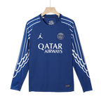 Camiseta de fútbol de manga larga de visitante del PSG 2024/25 azul marino