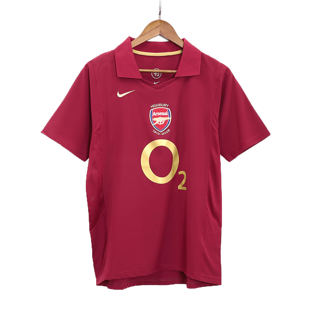 Camiseta de fútbol retro del Arsenal 2005/06