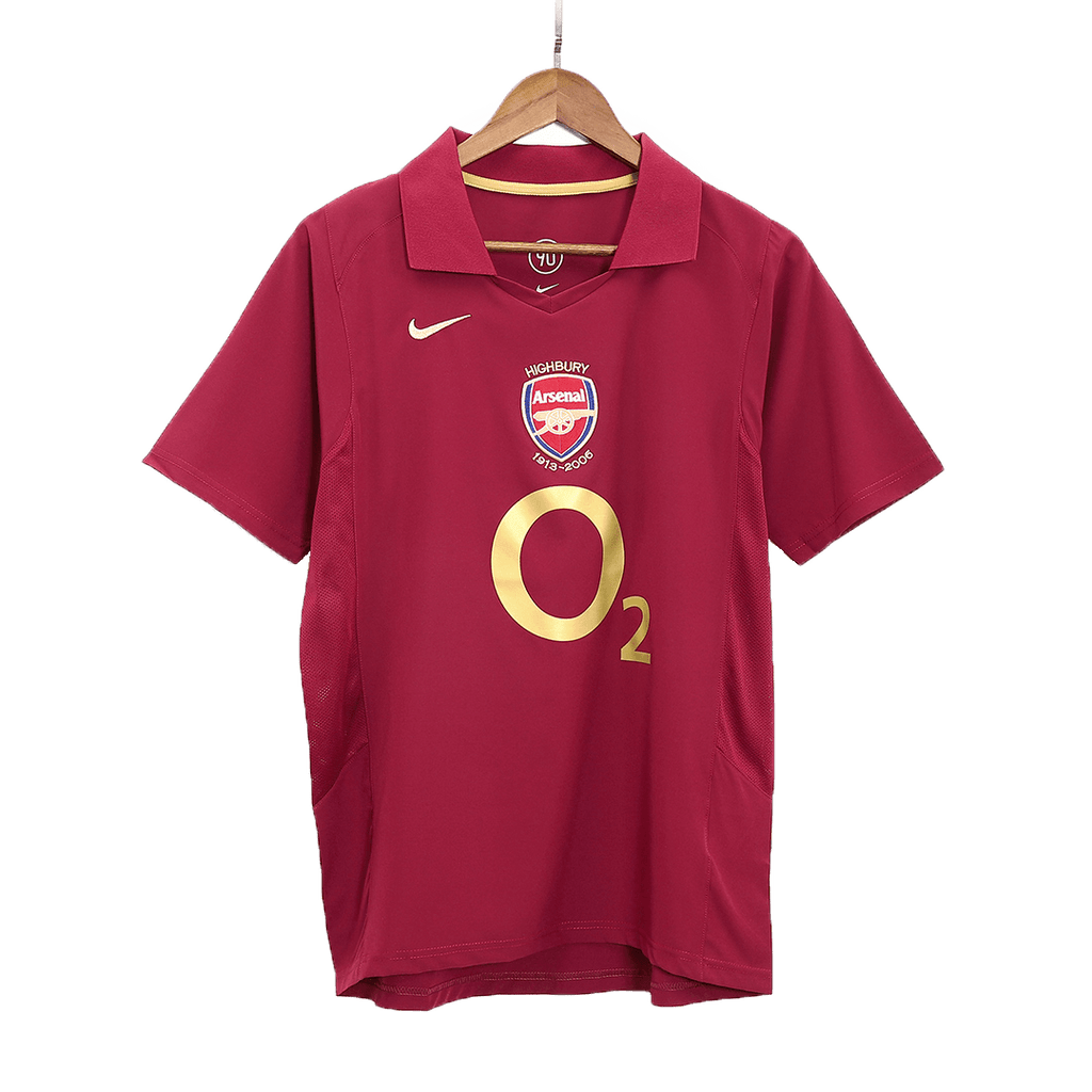 Maillot de football rétro HENRY #14 2005/06 Arsenal Domicile