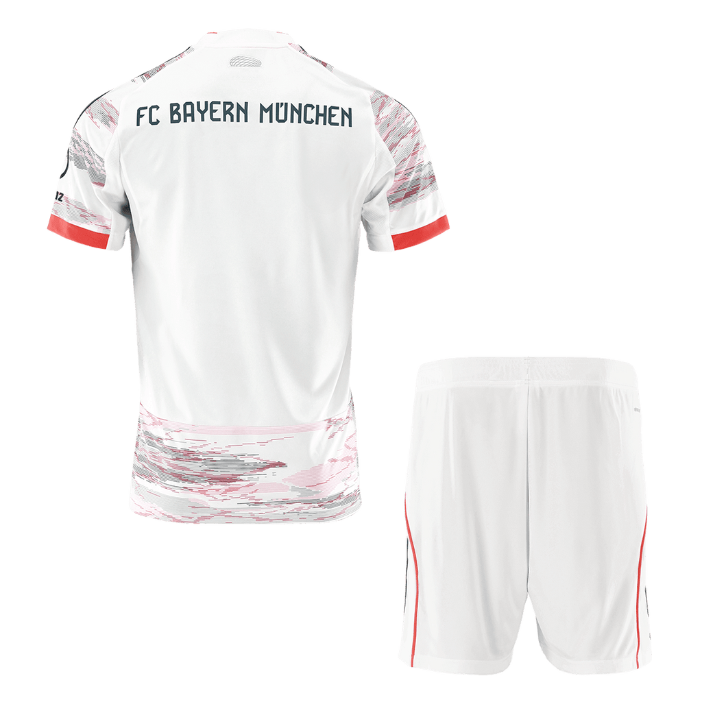 Soccer Kits Bayern Munich Away Soccer Jersey Kit(Jersey+Shorts) 2025/26 White