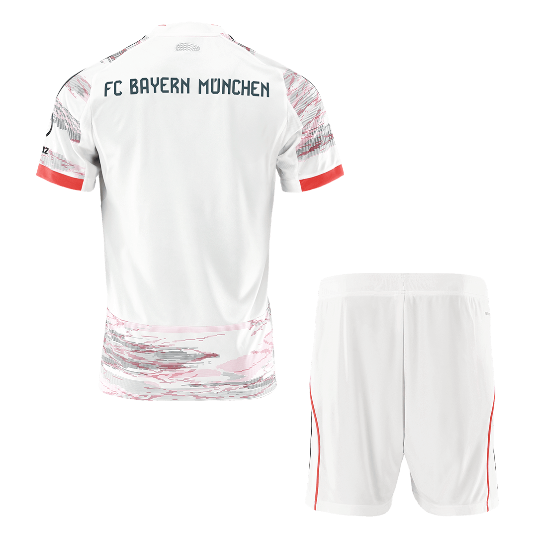 Soccer Kits Bayern Munich Away Soccer Jersey Kit(Jersey+Shorts) 2025/26 White