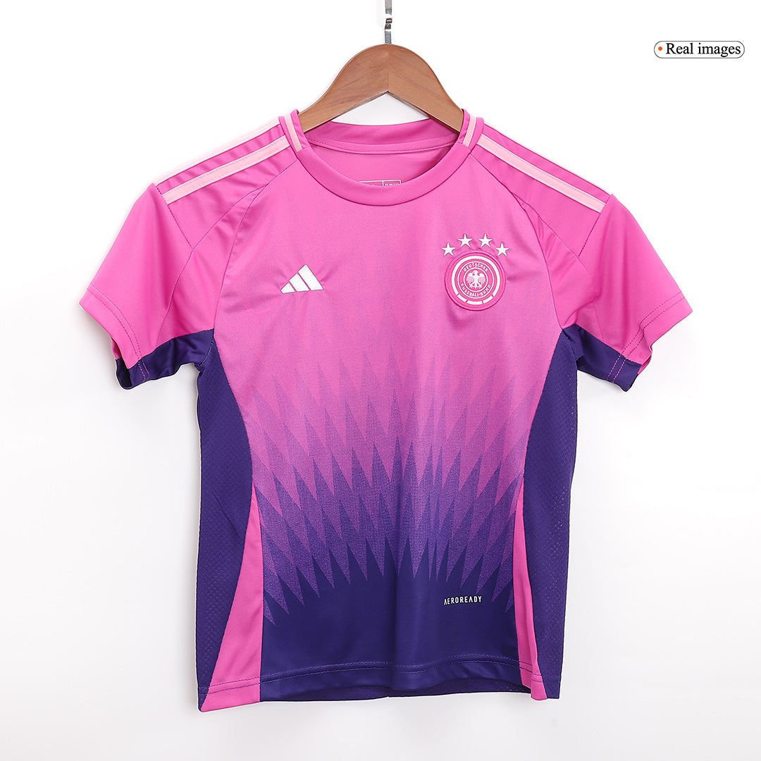 Kit de fútbol para niños: Camiseta de visitante de Alemania (camiseta, pantalones cortos y calcetines) para la Eurocopa 2024