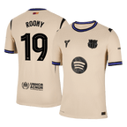 Camiseta de fútbol ROONY #19 Auténtica del Barcelona 2025/26, amarilla - UCL