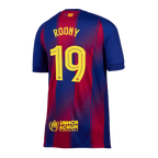 Camiseta de fútbol local ROONY #19 del Barcelona 2025/26, roja y azul - UCL