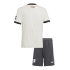 Camiseta de fútbol infantil de visitante del Manchester United (camiseta y pantalón corto) 2024/25