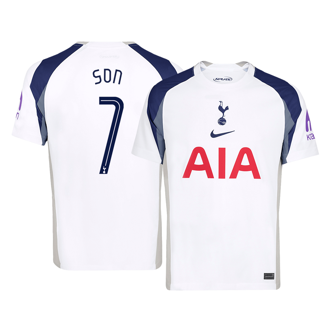 Camiseta de fútbol SON #7 Tottenham Hotspur Local 2025/26 Blanca - UCL