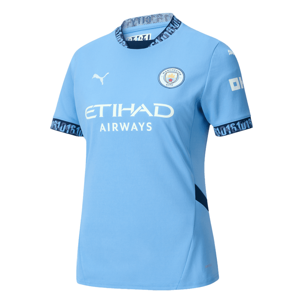 Soccer Kits Women's Manchester City Home Soccer Jersey Shirt 2024/25