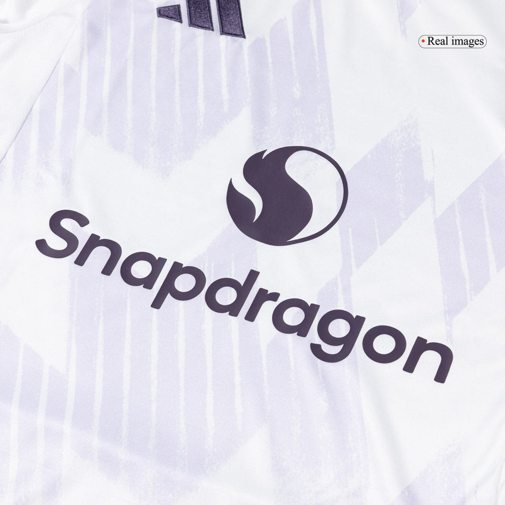 Maillot de football Manchester United extérieur à manches longues 2025/26 blanc