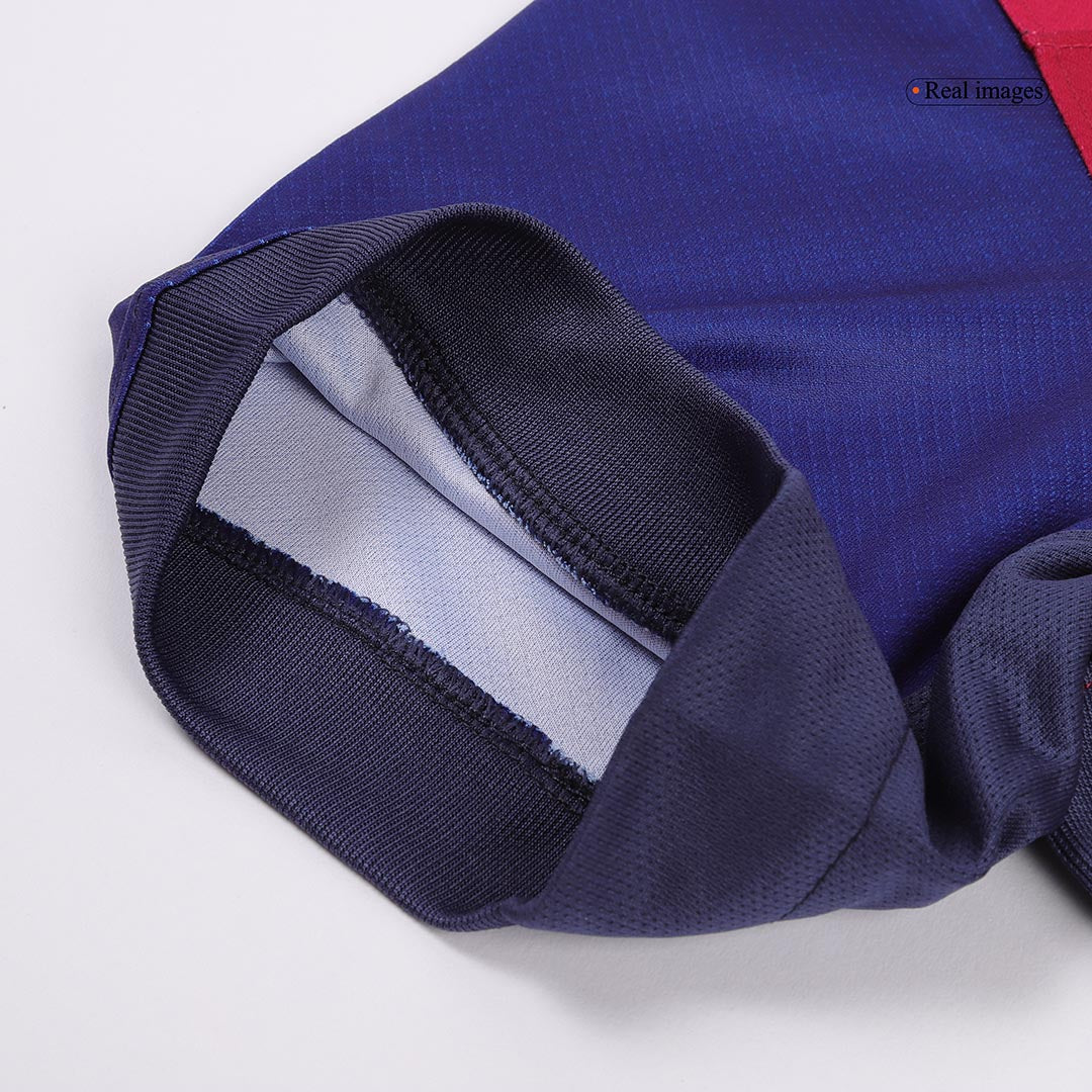 Maillot de football LEWANDOWSKI #9 Barcelone Domicile 2024/25 - Logo Spotify sans texte