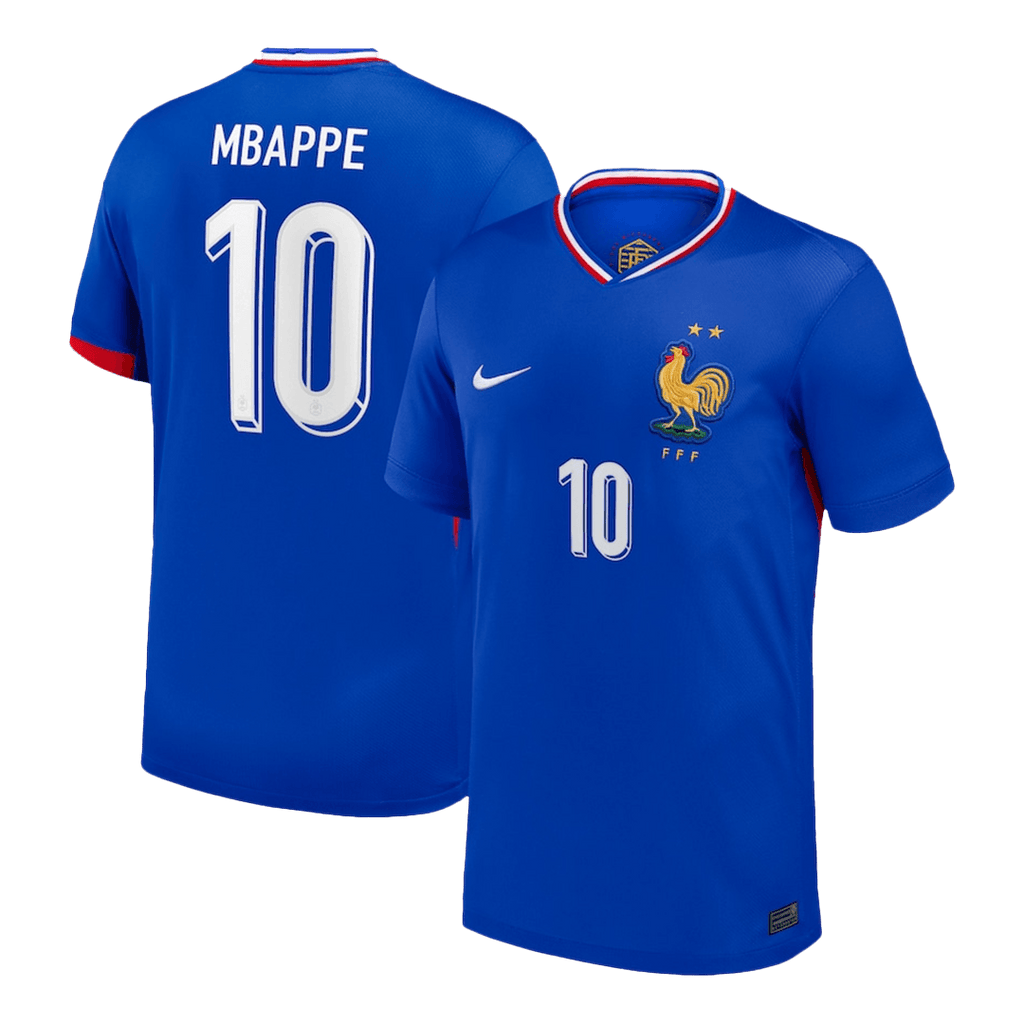 Maillot de foot domicile MBAPPE #10 France Euro 2024 
