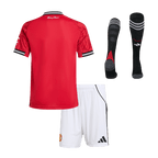 Kit de fútbol para niños: camiseta local del Manchester United (camiseta, pantalones cortos y calcetines) 2025/26