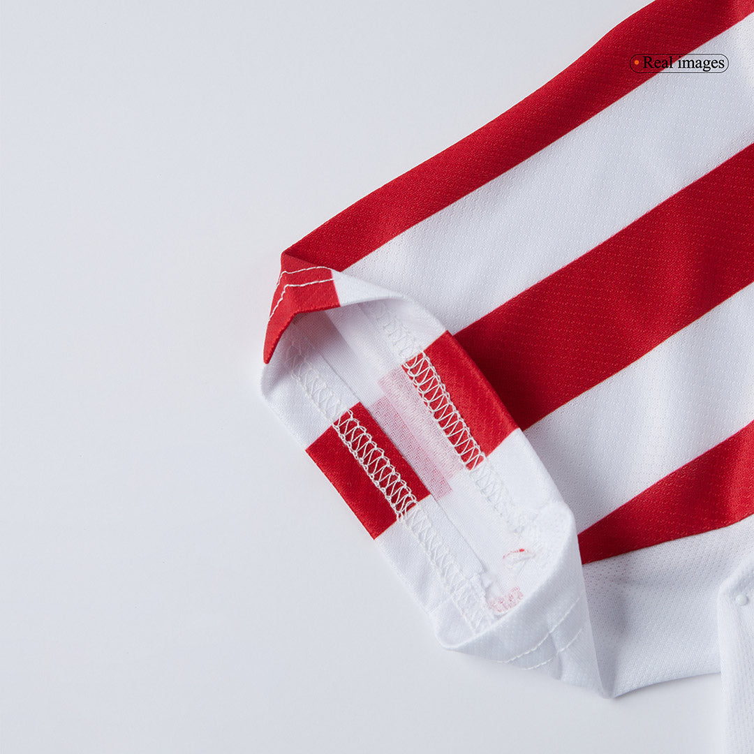 Maillot de football domicile Atlético Madrid pour enfant (maillot, short, chaussettes) 2025/26