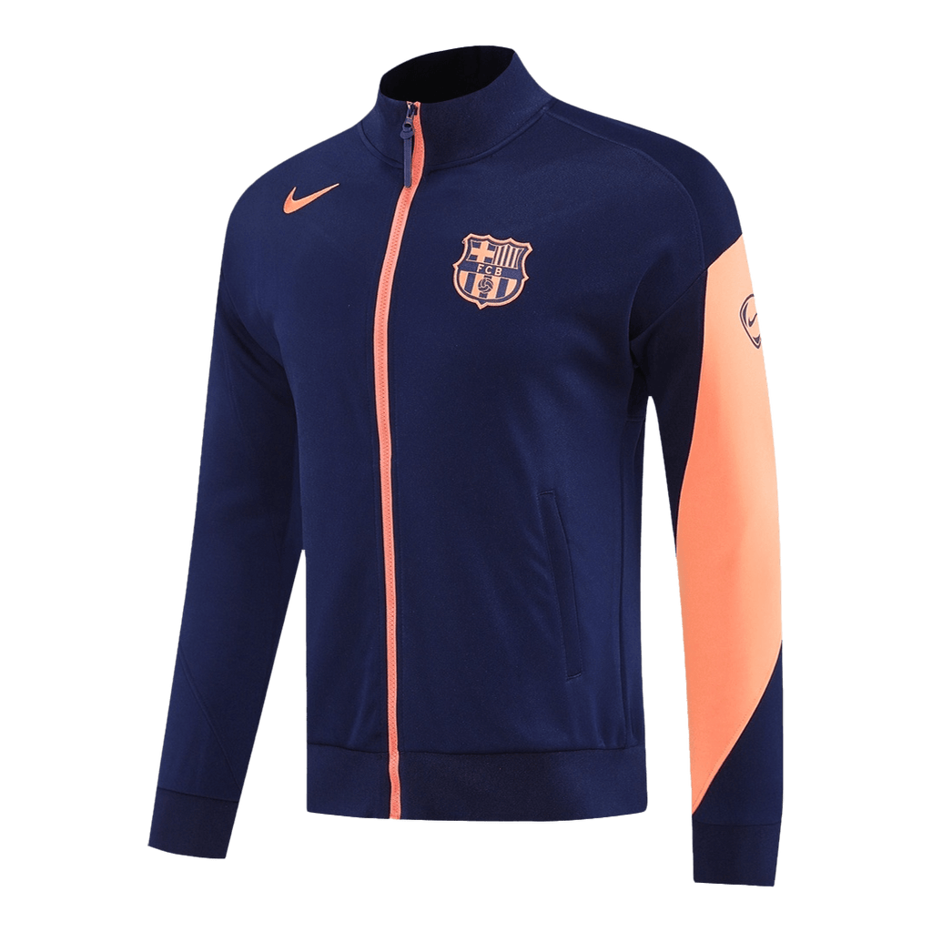 Soccer Kits 25/26 Barcelona Training Jacket Kit(Jacket+Pants) Navy&Orange