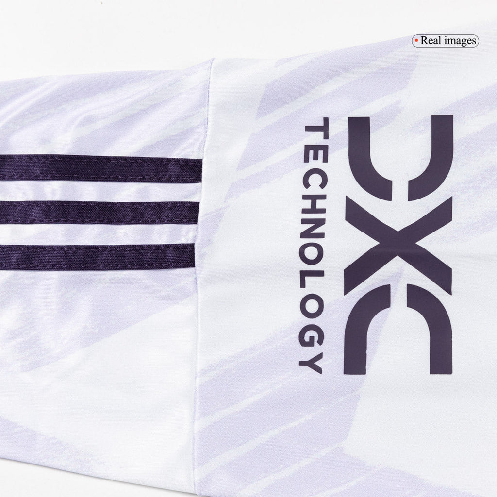 Maillot de football Manchester United extérieur à manches longues 2025/26 blanc