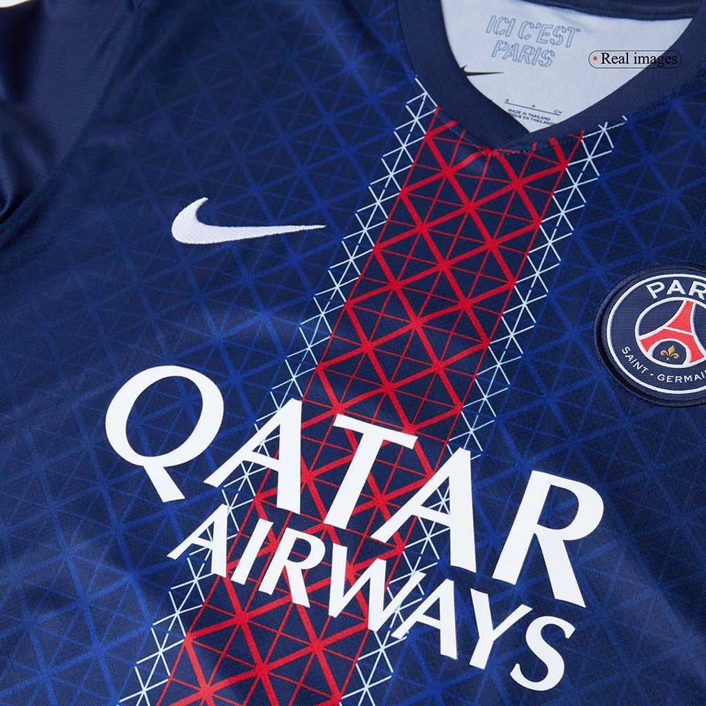 Kits de fútbol KVARATSKHELIA #7 PSG Camiseta de fútbol local 2025/26 Azul marino