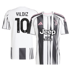 Soccer Kits YILDIZ #10 Juventus Home Soccer Jersey 2025/26 Black&White