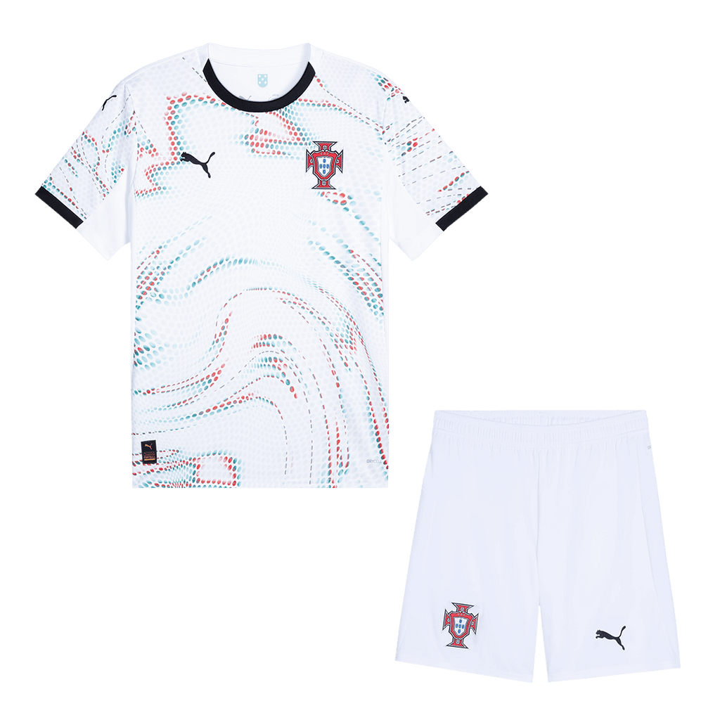 Camiseta de visitante de Portugal (camiseta y pantalones cortos) 2025