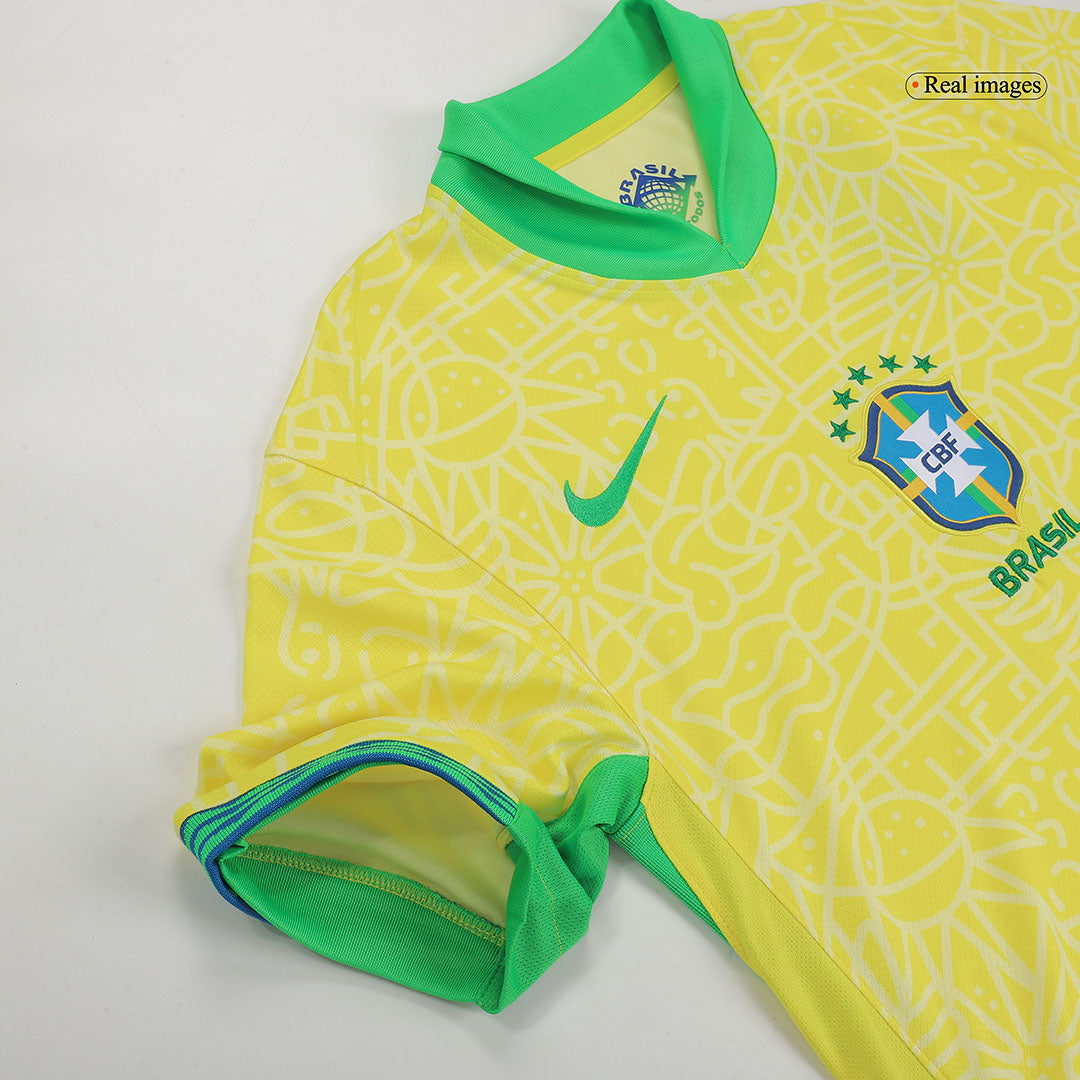Maillot de football NEYMAR JR #10 Brésil Domicile 2024
