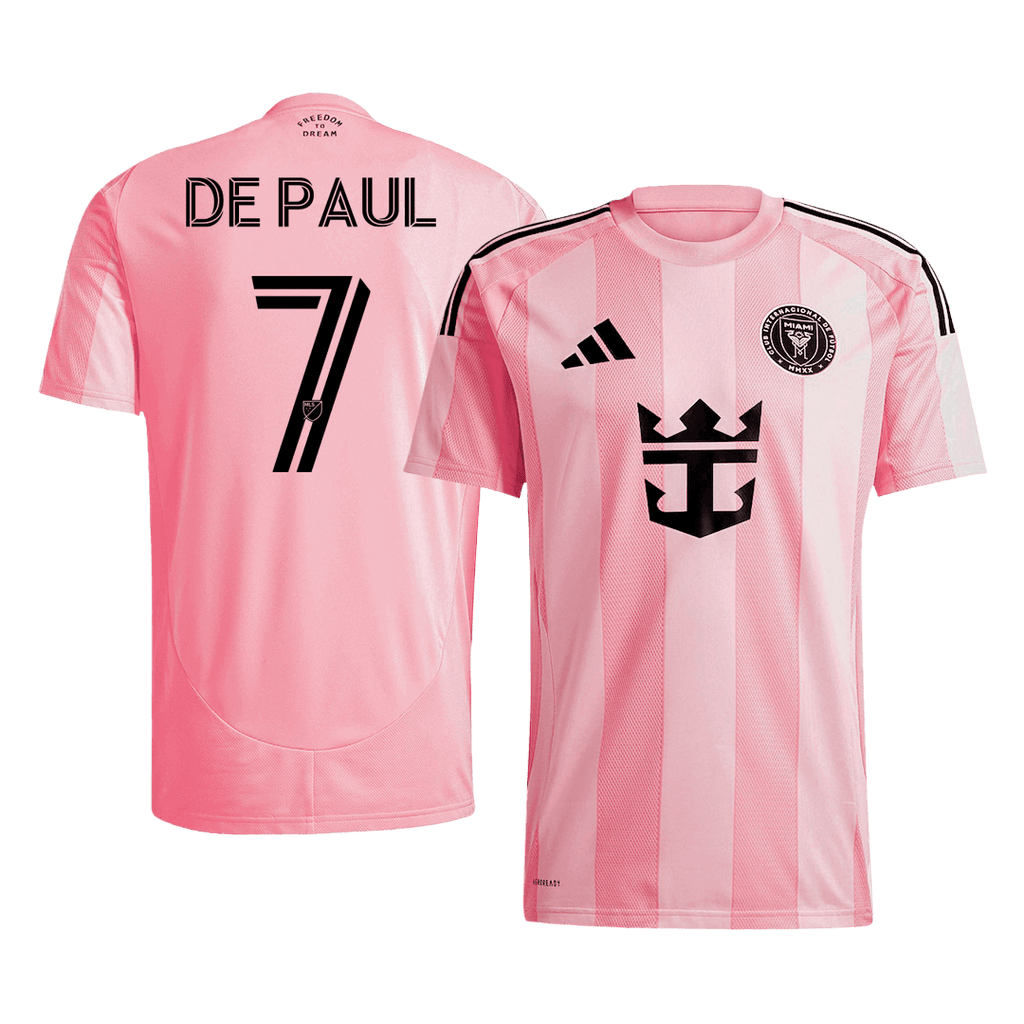 Maillot de football DE PAUL #7 Inter Miami Domicile 2025 Rose