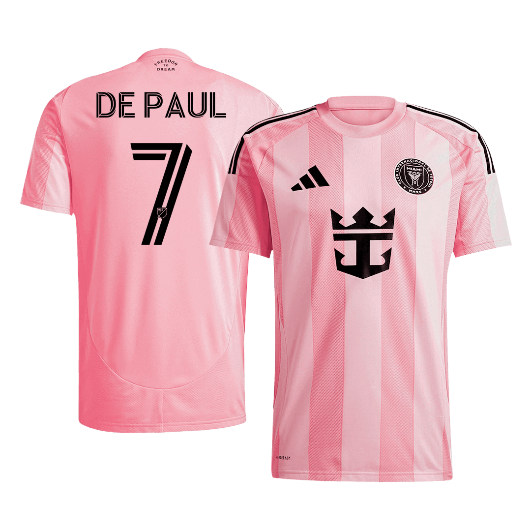 Maillot de football DE PAUL #7 Inter Miami Domicile 2025 Rose