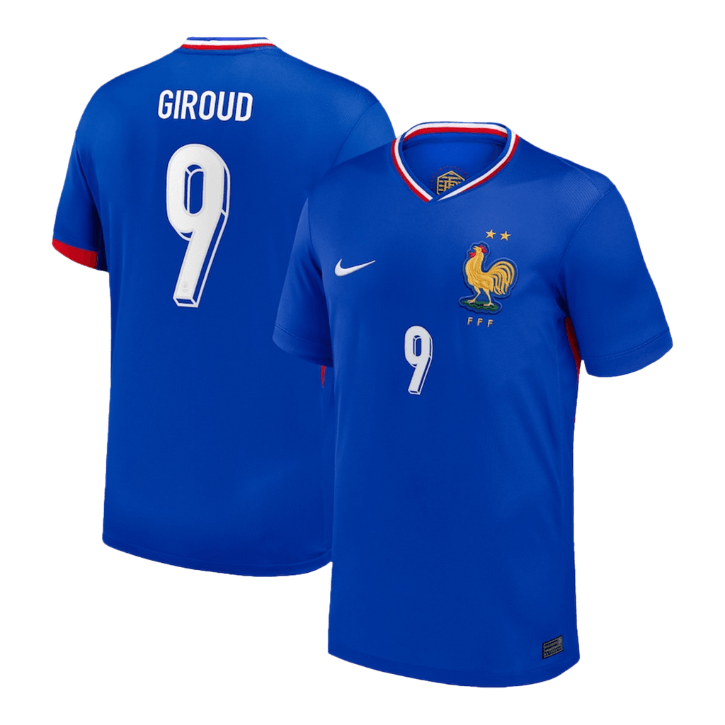 Maillot de foot domicile GIROUD #9 France Euro 2024