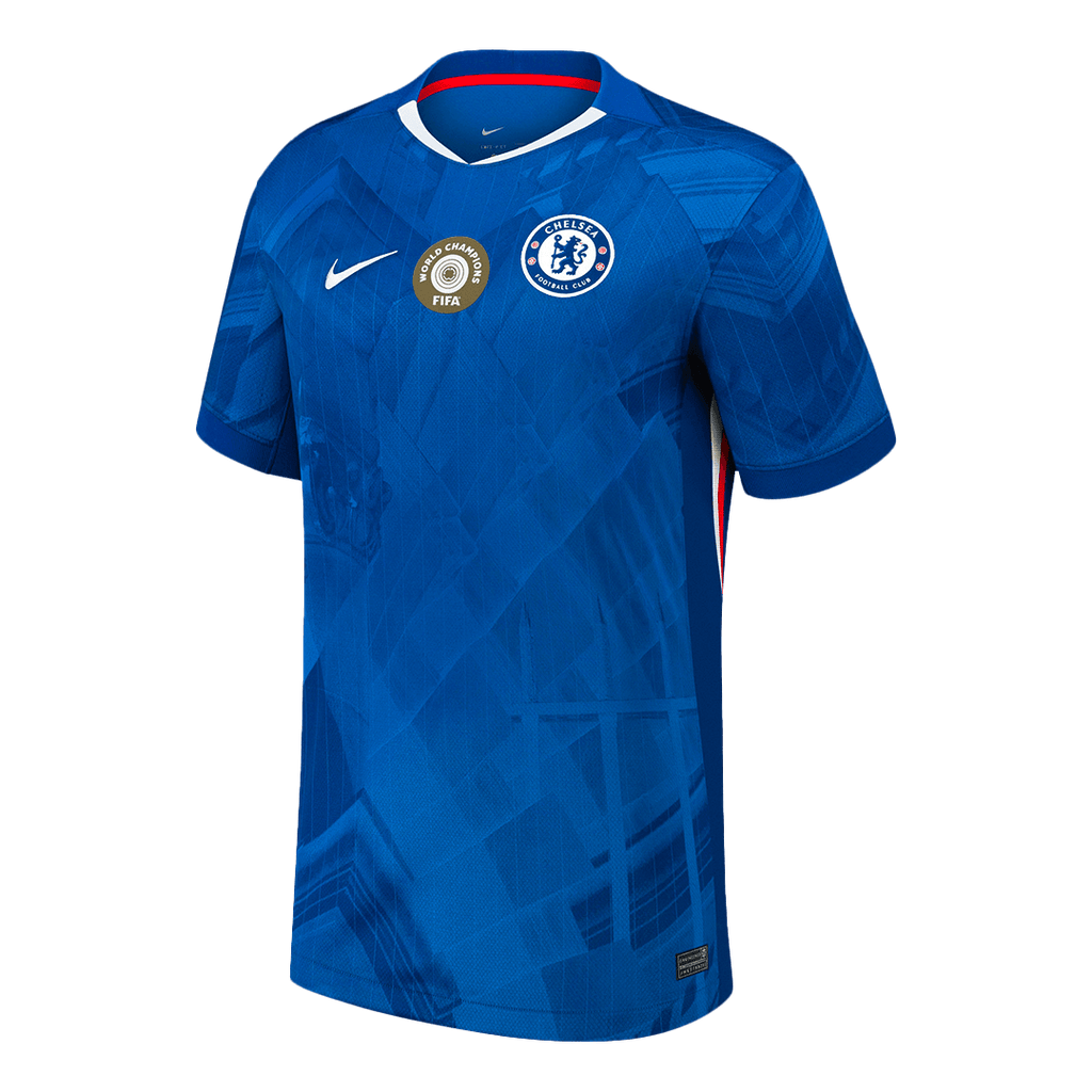 Soccer Kits WORLD CHAMPIONS #25 Chelsea Home Soccer Jersey 2025/26 Blue - with chest badge