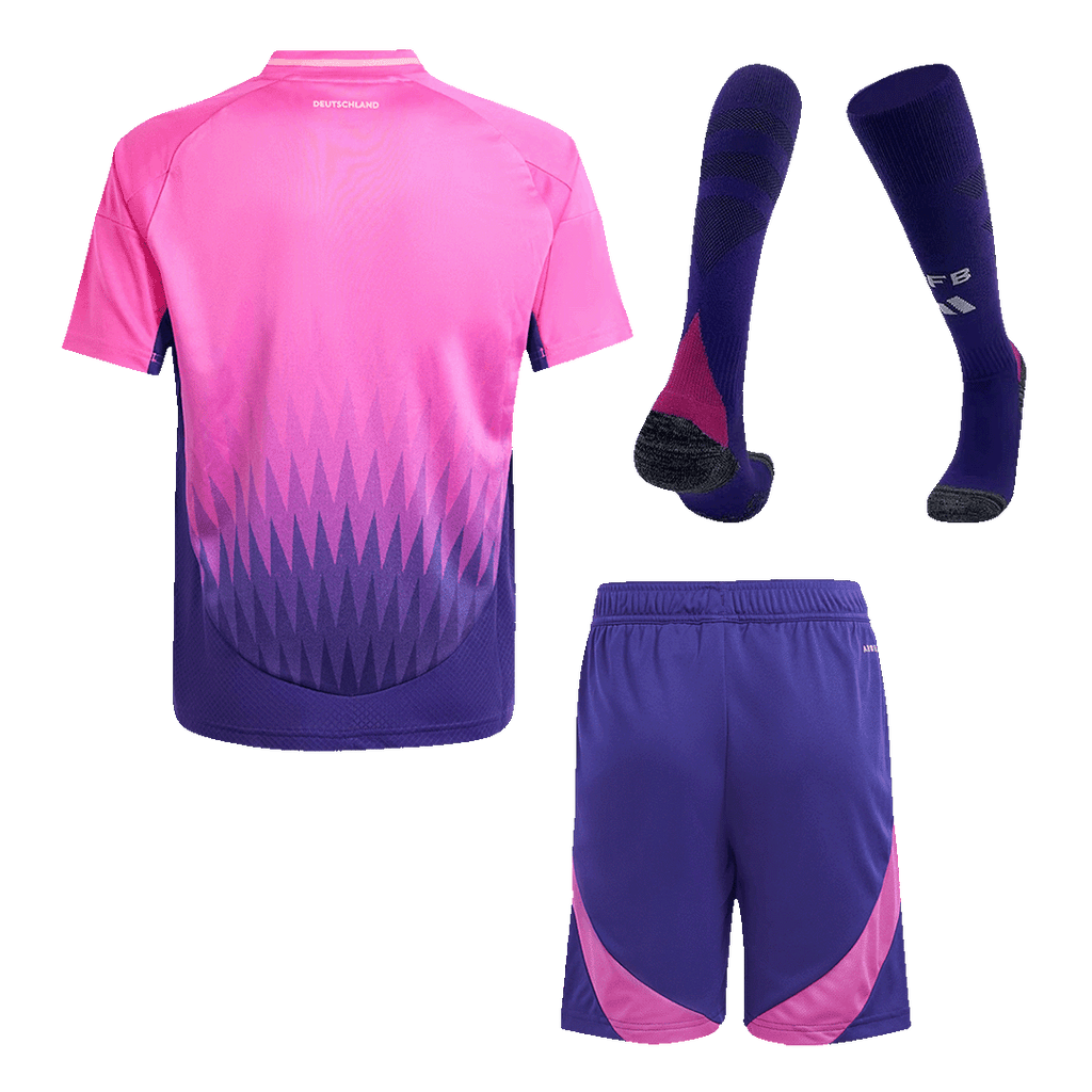 Kit de fútbol para niños: Camiseta de visitante de Alemania (camiseta, pantalones cortos y calcetines) para la Eurocopa 2024