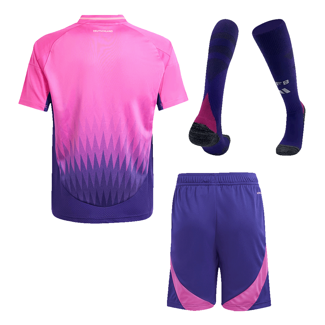 Kit de fútbol para niños: Camiseta de visitante de Alemania (camiseta, pantalones cortos y calcetines) para la Eurocopa 2024