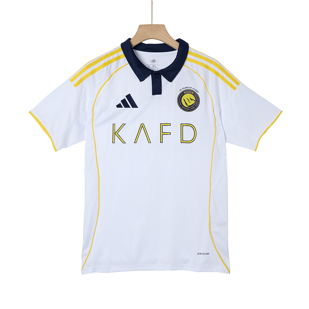 Camiseta de fútbol RONALDO #7 Al Nassr, tercera equipación de visitante, 2025/26, blanca