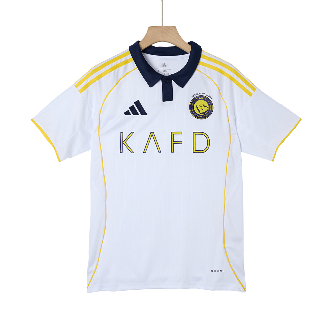 Camiseta de fútbol RONALDO #7 Al Nassr, tercera equipación de visitante, 2025/26, blanca