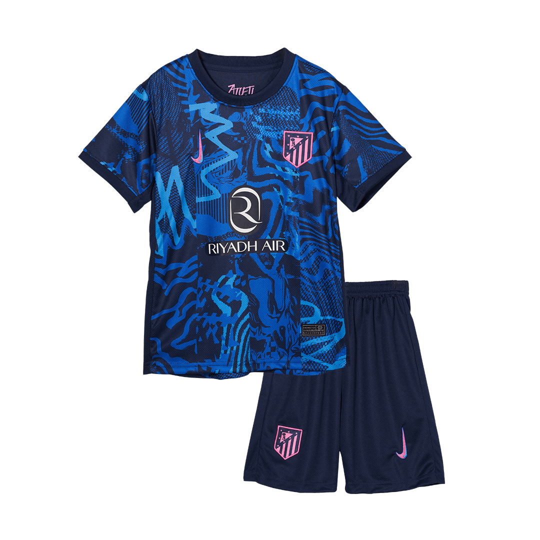 Maillot de football extérieur Atlético Madrid 3e édition pour enfant (maillot + short) 2024/25