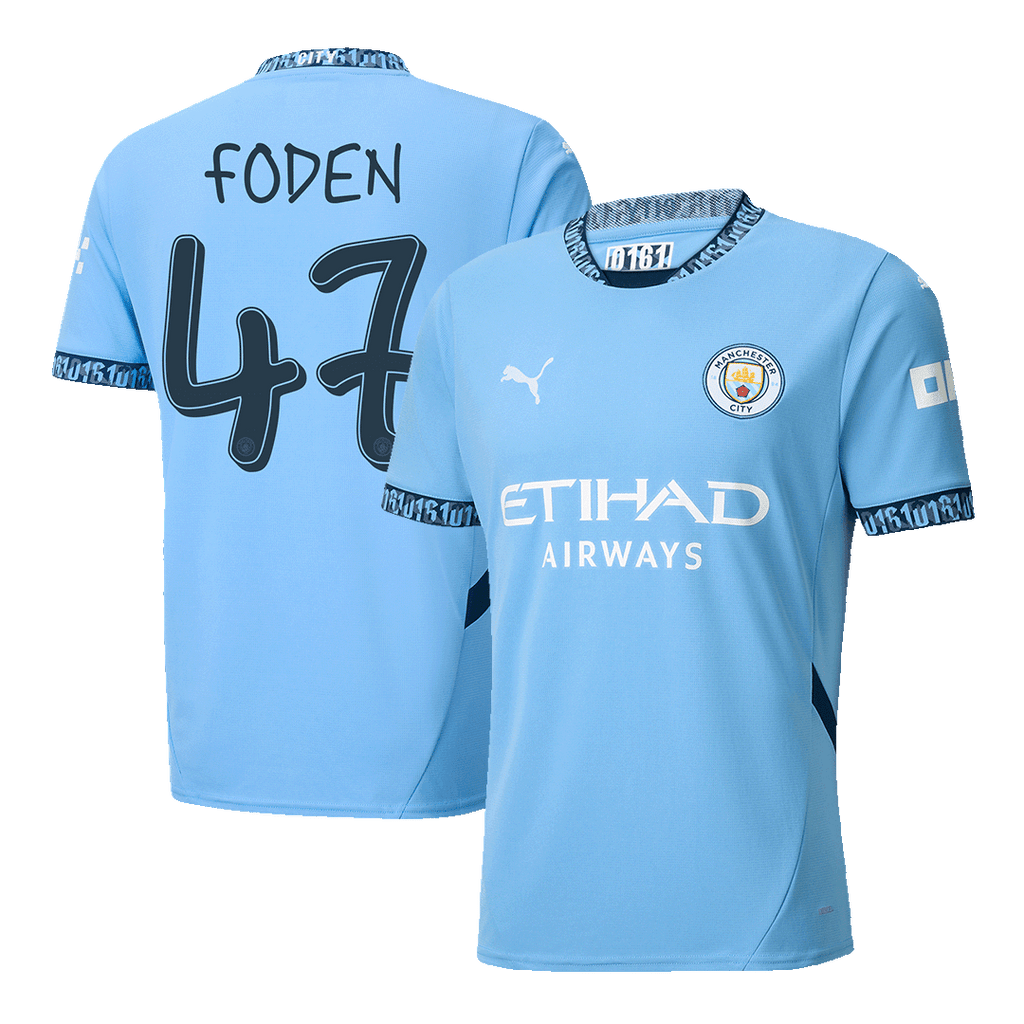Maillot de football FODEN #47 Manchester City Domicile 2024/25 - UCL