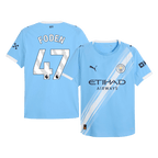 Soccer Kits Authentic  FODEN #47 Manchester City Home Soccer Jersey 2025/26 Blue