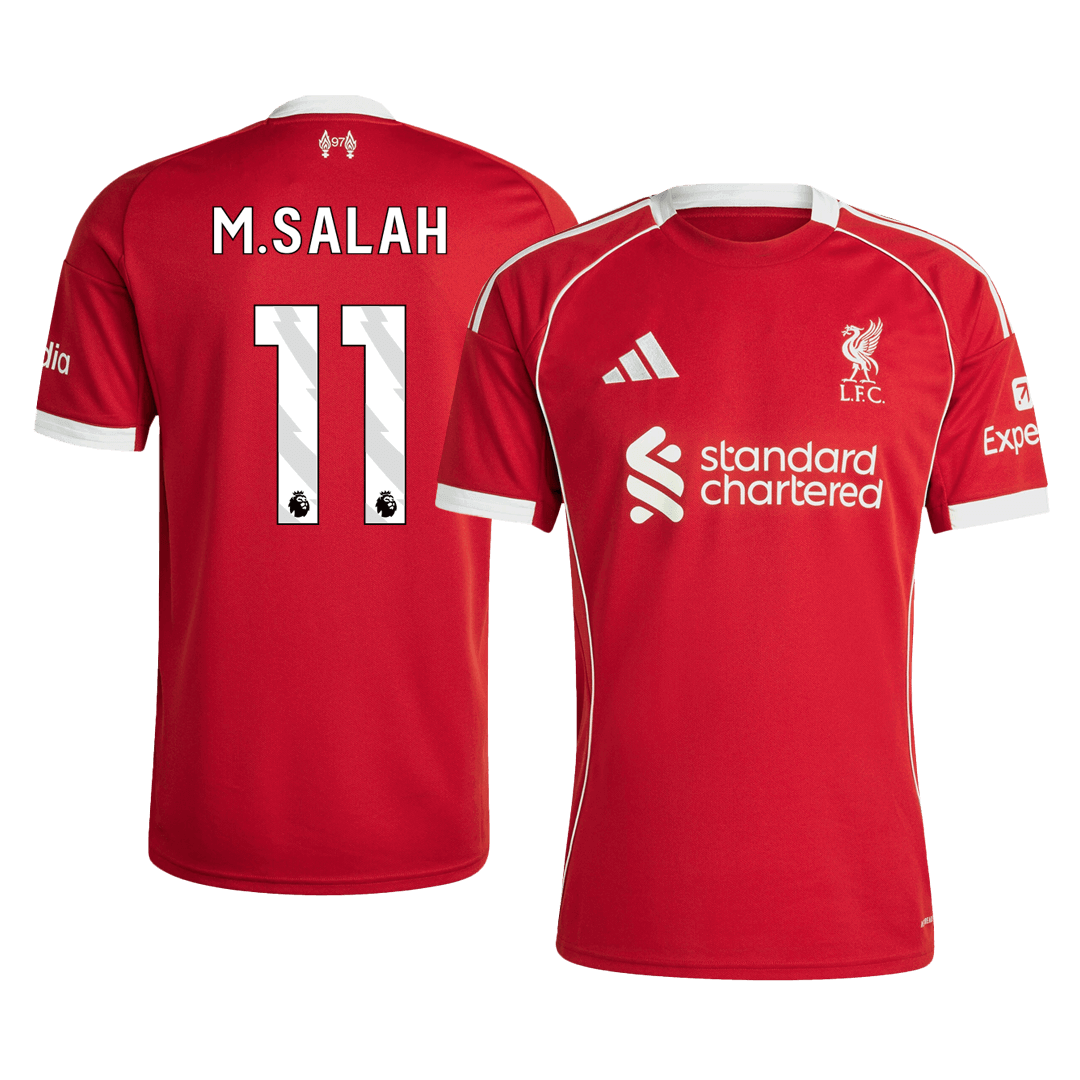 Maillot de football M.SALAH #11 Liverpool Domicile 2025/26 Rouge