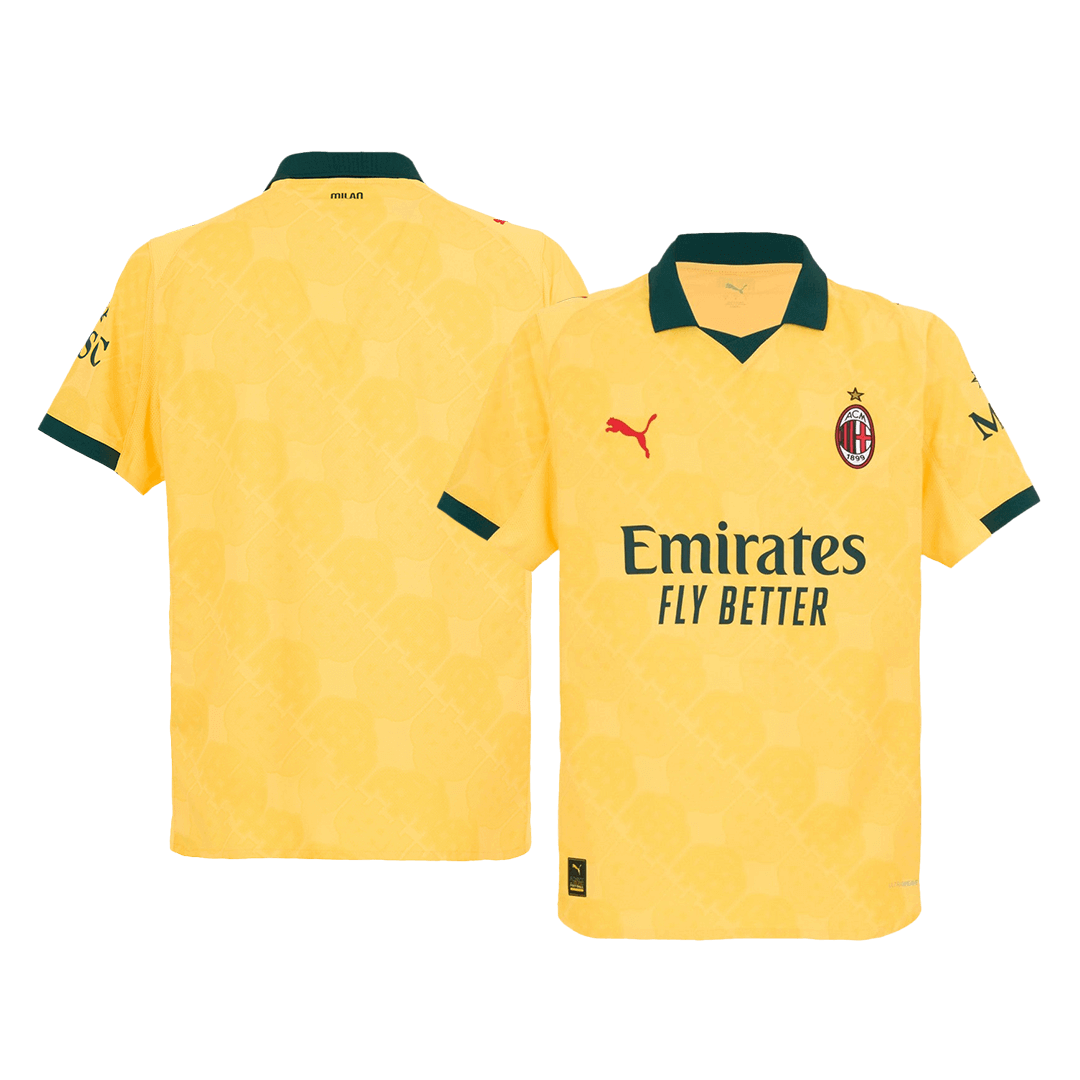 Soccer Kits Authentic AC Milan Third Away Soccer Jersey 2025/26 Yellow