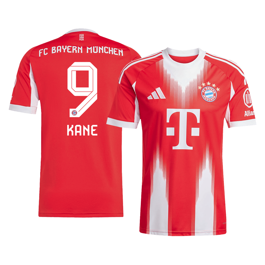 Maillot de football KANE #9 Bayern Munich Domicile 2025/26 Rouge