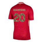 Soccer Kits CHAMPIONS #20 Liverpool Home Soccer Jersey 2024/25 Red