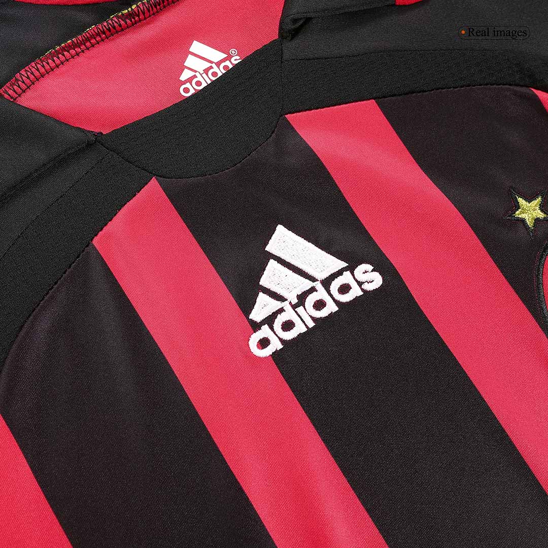 Camiseta de fútbol retro de manga larga del AC Milan 2006/07