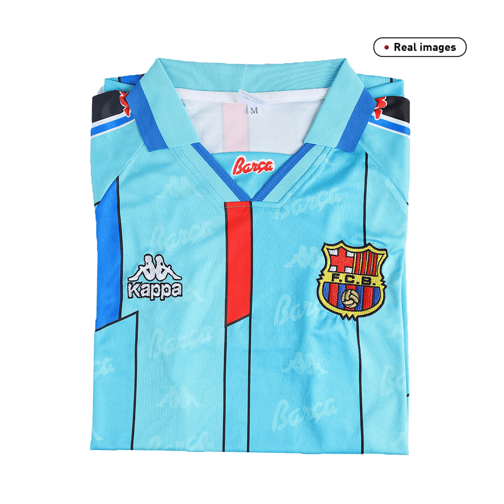Camiseta de fútbol retro de visitante del Barcelona 1996/97