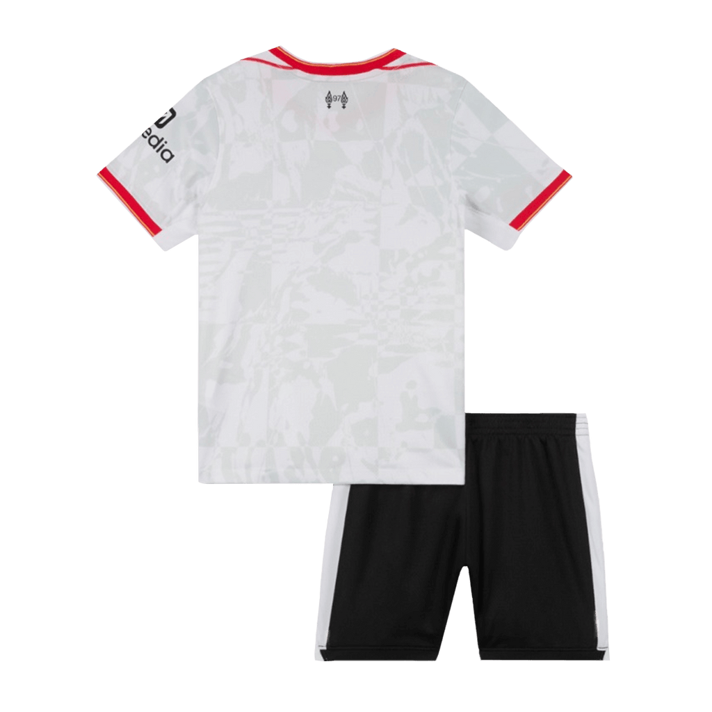 Maillots de football Liverpool pas chers pour enfant, troisième maillot extérieur 2024/25 (maillot + short)