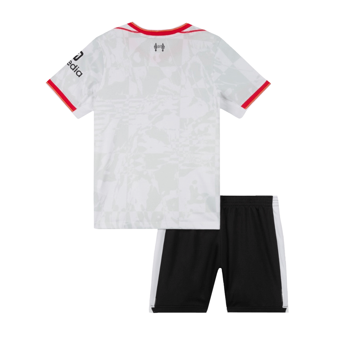 Maillots de football Liverpool pas chers pour enfant, troisième maillot extérieur 2024/25 (maillot + short)