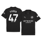 Maillot de football extérieur Manchester City FODEN #47 2025/26 Noir