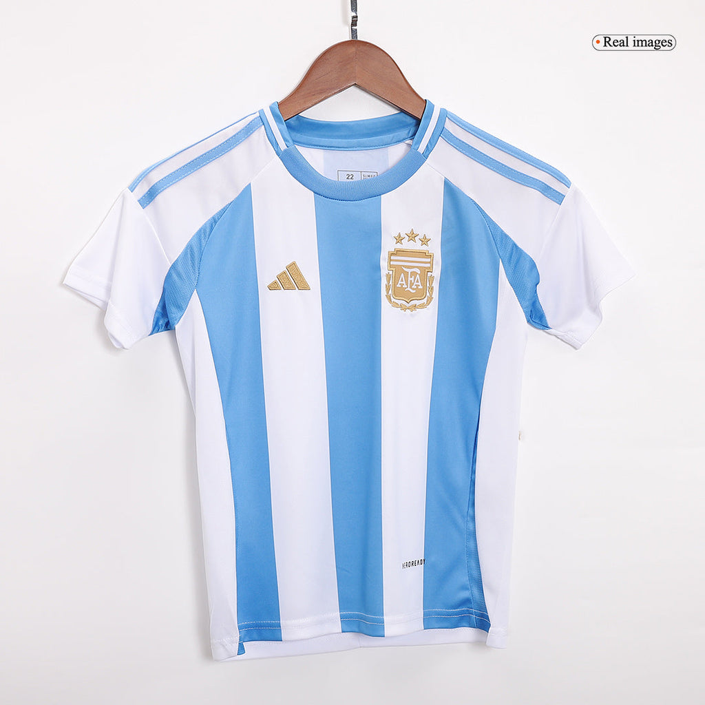 Maillot de football domicile Argentine pour enfant (maillot + short) 2024